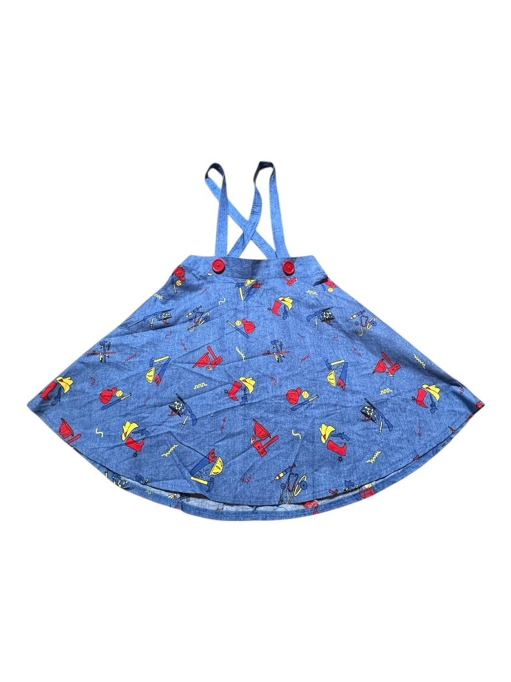 Chucky Rockabilly Costume Print A-Line Pinafore Skirt